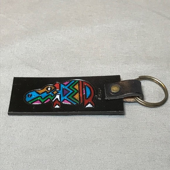 Accessories - Handmade African Leather Hippo Keyring Made in South Africa